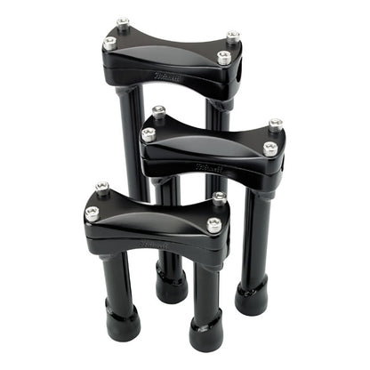 Biltwell Murdock risers 6" black from Biltwell at Pedro’s Parts
