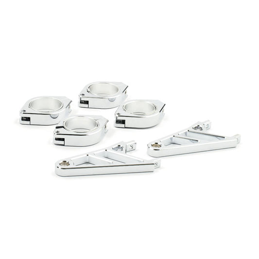Fingers, Adj. Headlamp Bracket Assembly 50/52/54mm. Chrome