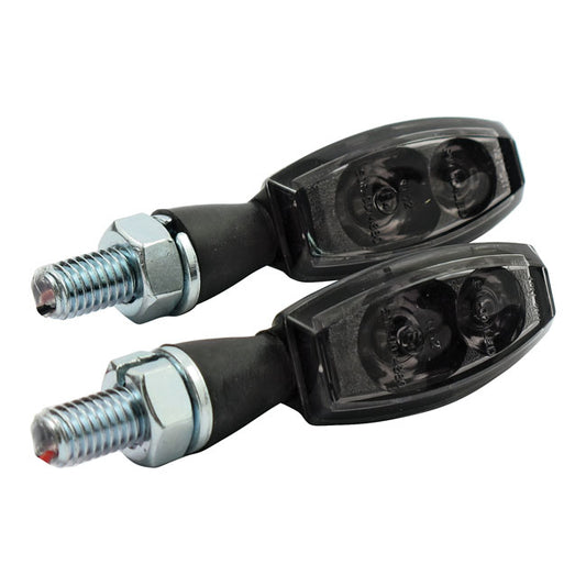 Blaze LED Taillight/ Turn Signal Combo. Black. Smoke Lens