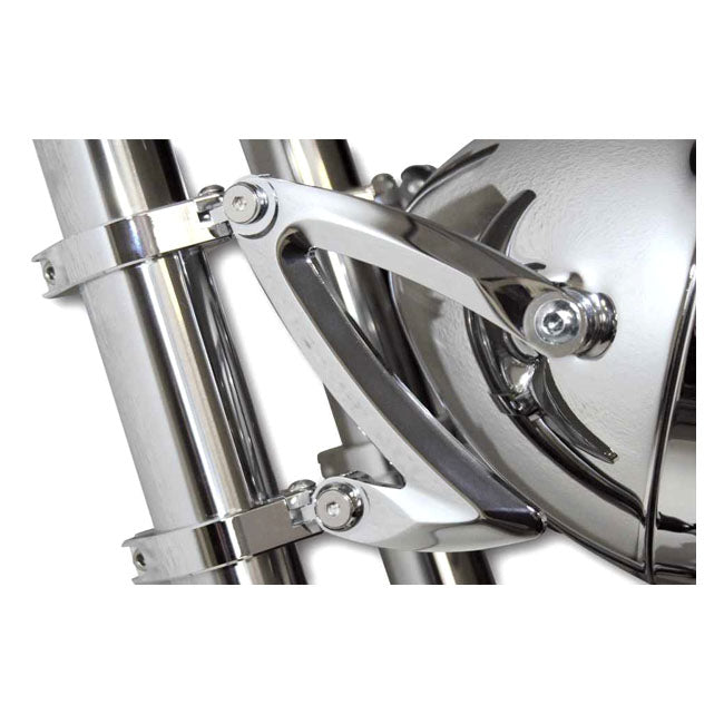 Headlamp Bracket Z-Style. Chrome. 50, 52, 54mm