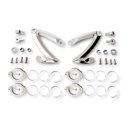 Headlamp Bracket Z-Style. Chrome. 42-43mm