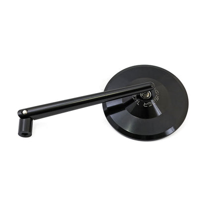 Montana Round Mirror. Black, L&r