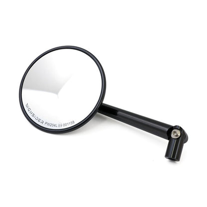 Montana Round Mirror. Black, L&r