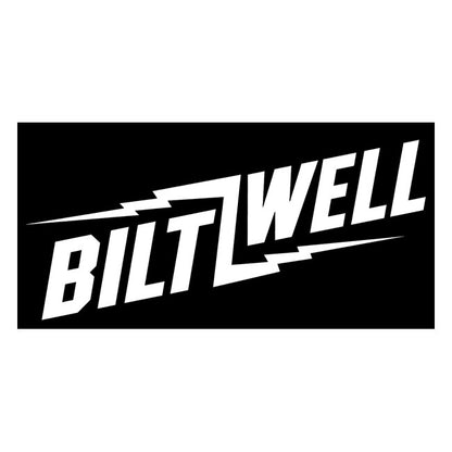 Biltwell Bolt sticker white 9" from Biltwell at Pedro’s Parts