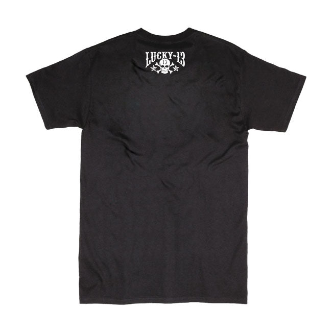Lucky 13 Skull Stars t-shirt black