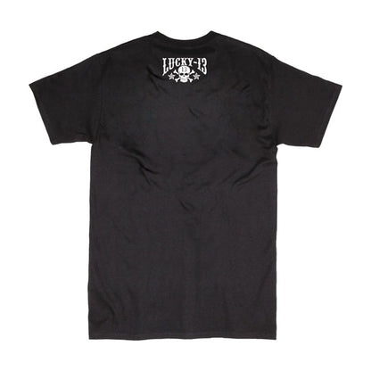 Lucky 13 Skull Stars t-shirt black