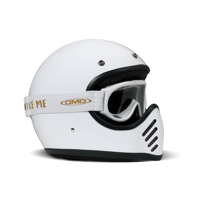 DMD Ghost White Clear Goggles