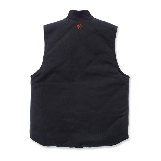 WCC Heavy Duty Canvas Work Vest Black
