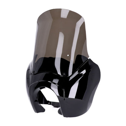 Headlamp Fairing. Gloss Black. Tinted Windshield
