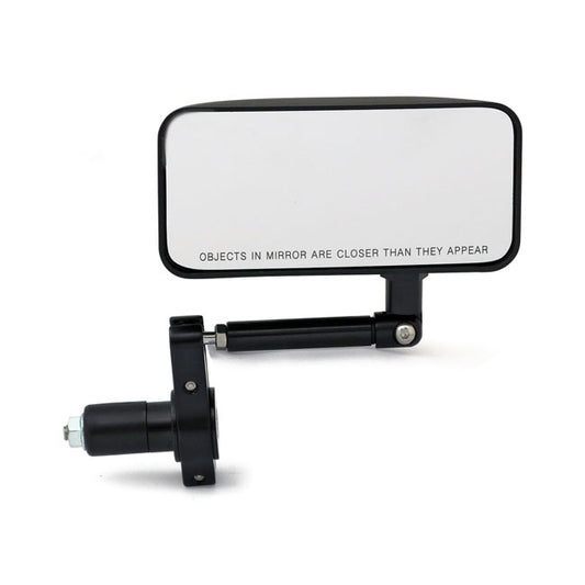 Convex In-Bar Mirror Set, Rectangular. Black