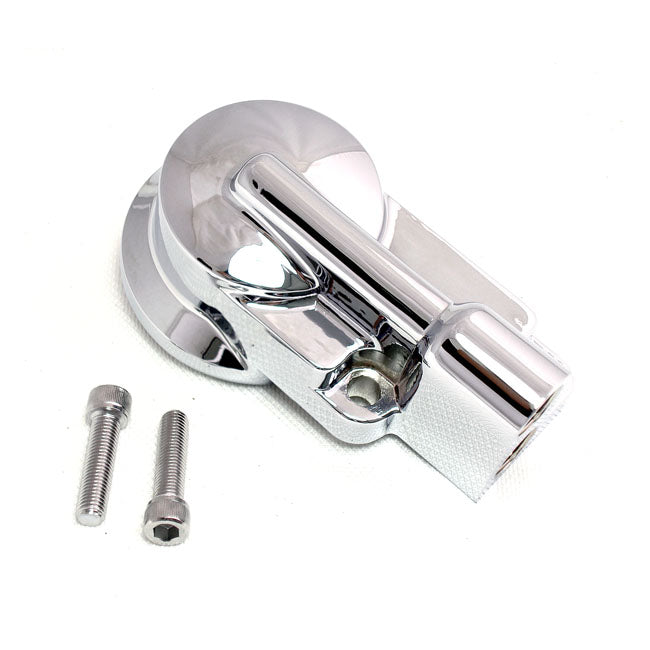 Oil Filter Mount Bracket Kit. Chrome