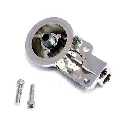 Oil Filter Mount Bracket Kit. Chrome