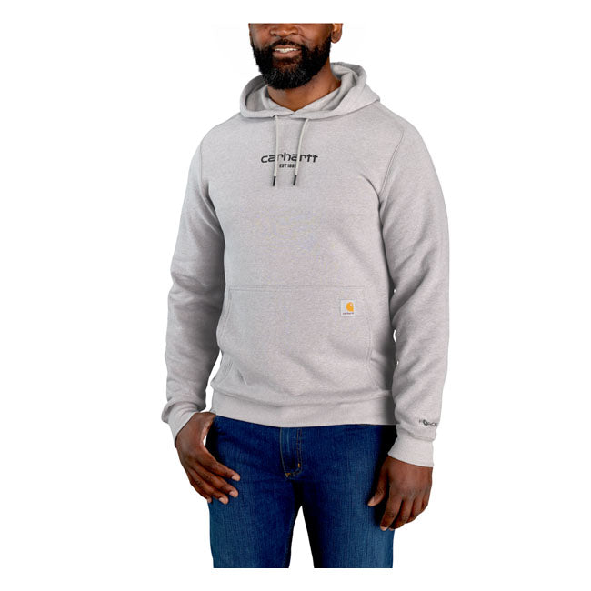 Carhartt Logo Graphic Hoodie Asphalt Heather - Carhartt product image 2