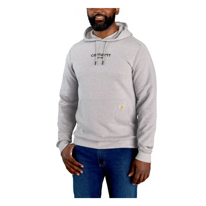 Carhartt Logo Graphic Hoodie Asphalt Heather - Carhartt product image 2