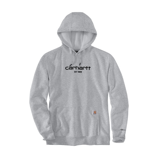 Carhartt Logo Graphic Hoodie Asphalt Heather - Carhartt product image