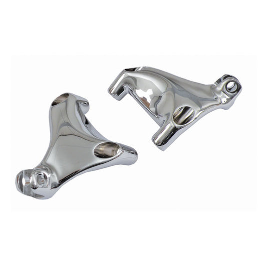 Passenger Foot Peg Mount Bracket Set. Chrome