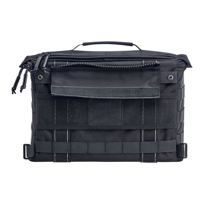 Biltwell Exfil-18 throw-over saddlebags. Black from Biltwell at Pedro’s Parts