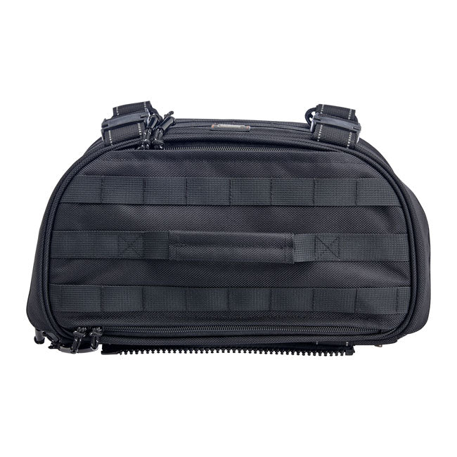 Biltwell Exfil-18 throw-over saddlebags. Black from Biltwell at Pedro’s Parts