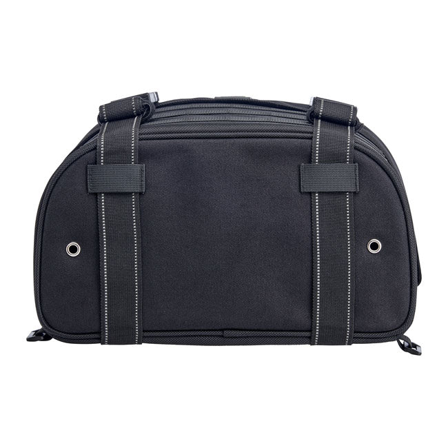 Biltwell Exfil-18 throw-over saddlebags. Black from Biltwell at Pedro’s Parts