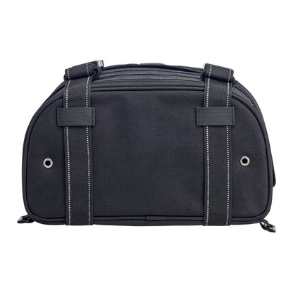 Biltwell Exfil-18 throw-over saddlebags. Black from Biltwell at Pedro’s Parts