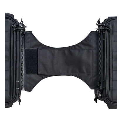 Biltwell Exfil-18 throw-over saddlebags. Black from Biltwell at Pedro’s Parts