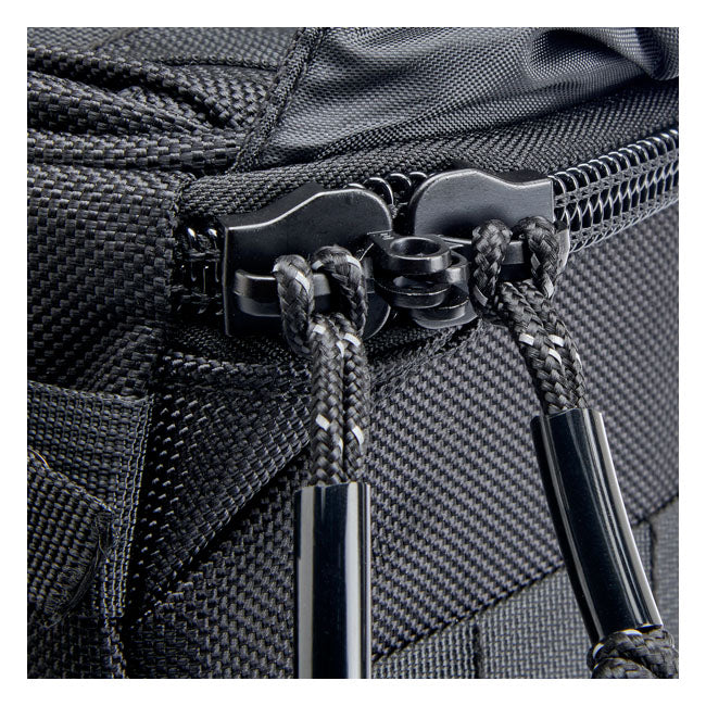 Biltwell Exfil-18 throw-over saddlebags. Black from Biltwell at Pedro’s Parts