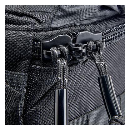 Biltwell Exfil-18 throw-over saddlebags. Black from Biltwell at Pedro’s Parts