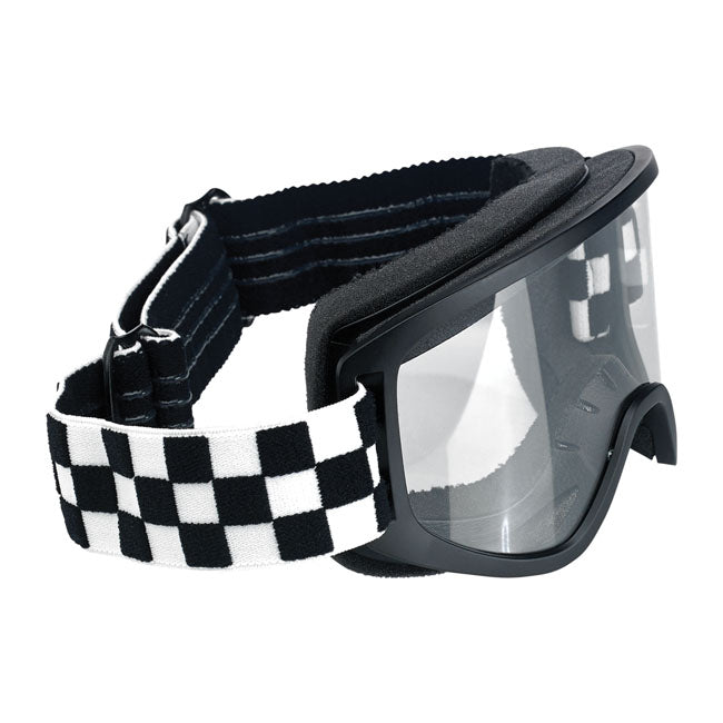 Biltwell Moto 2.0 Checkers Goggles Black/white