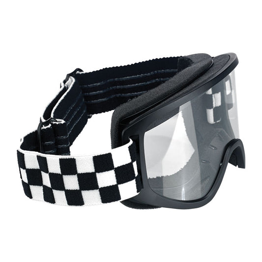 Biltwell Moto 2.0 Checkers Goggles Black/white
