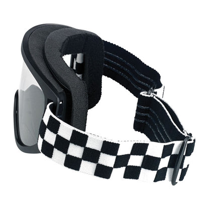 Biltwell Moto 2.0 Checkers Goggles Black/white