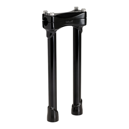 Biltwell Murdock risers 12" black from Biltwell at Pedro’s Parts