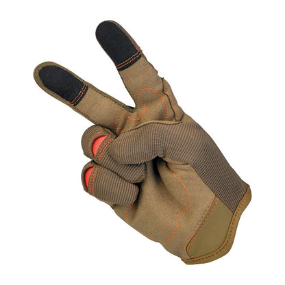 Biltwell Moto Gloves brown/orange from Biltwell at Pedro’s Parts
