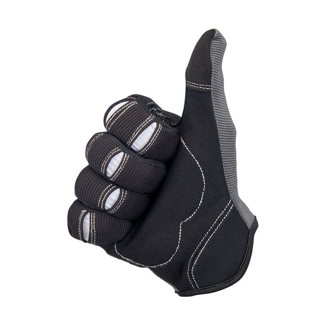 Biltwell Moto Gloves grey/black from Biltwell at Pedro’s Parts