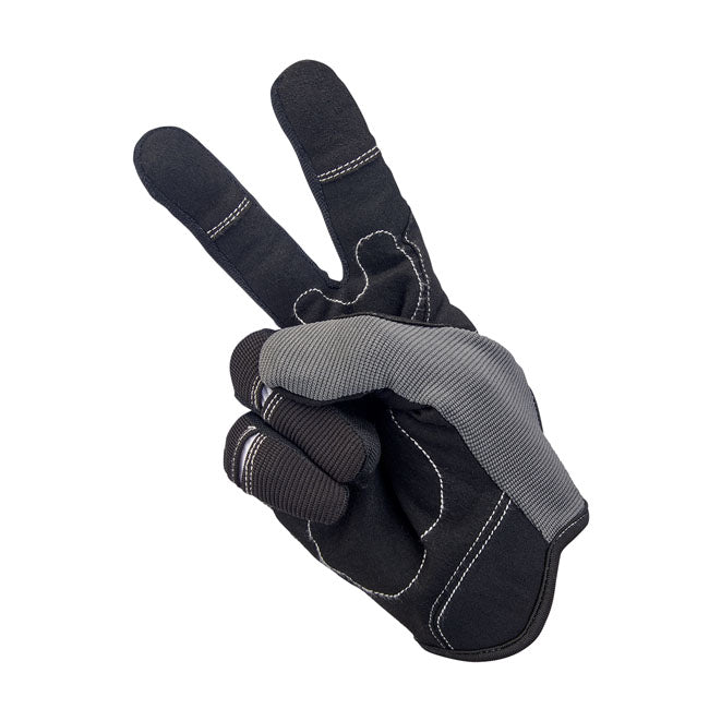 Biltwell Moto Gloves grey/black from Biltwell at Pedro’s Parts