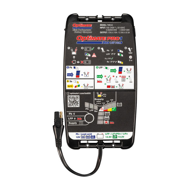 Tecmate OptiMATE, Pro 1 DUO 12B 10A Battery Charger