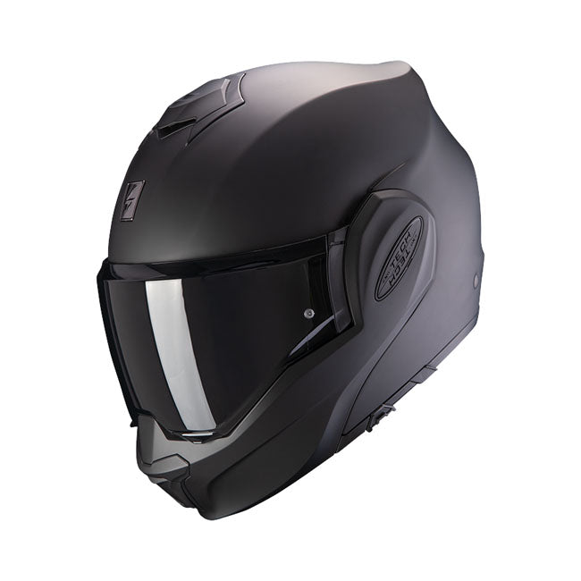 Scorpion EXO-Tech Evo Helmet Matte Black - motorcycle helmets at Pedro's Parts