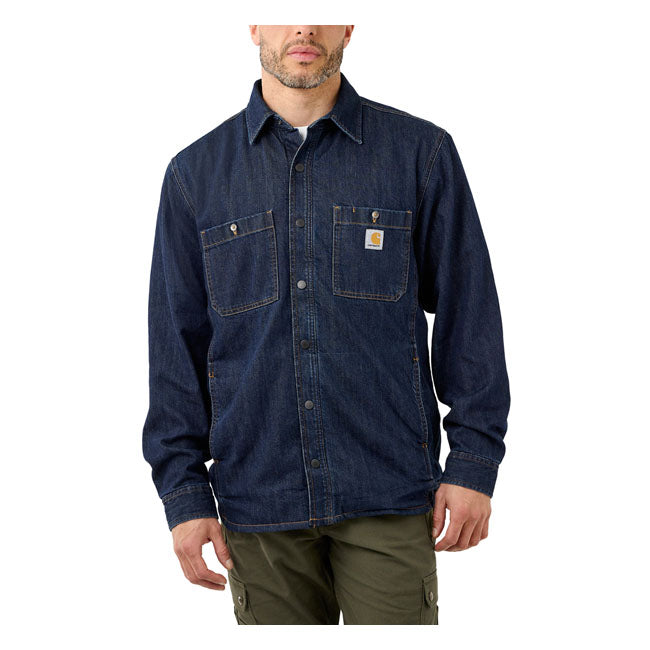 Carhartt Denim Fleece Lined Shirt Glacier - Carhartt product image 2