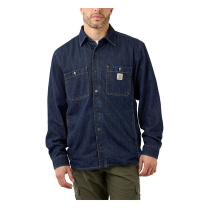 Carhartt Denim Fleece Lined Shirt Glacier - Carhartt product image 2