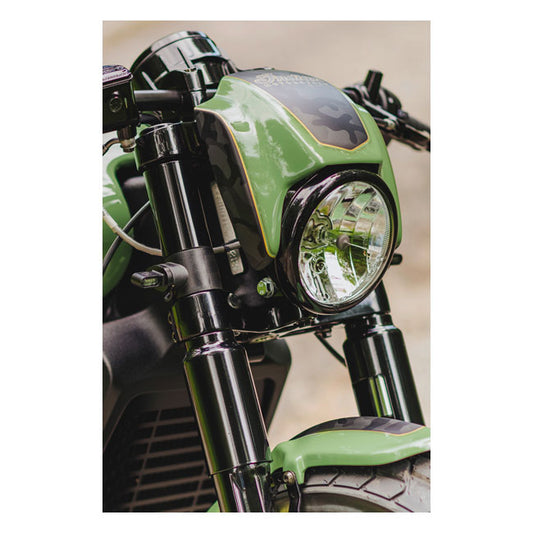 Cult-Werk, Headlamp Mask Kit 'NRS Style'. Gloss Black