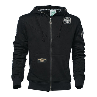 WCC OG Classic Panel Zip Hoodie Black