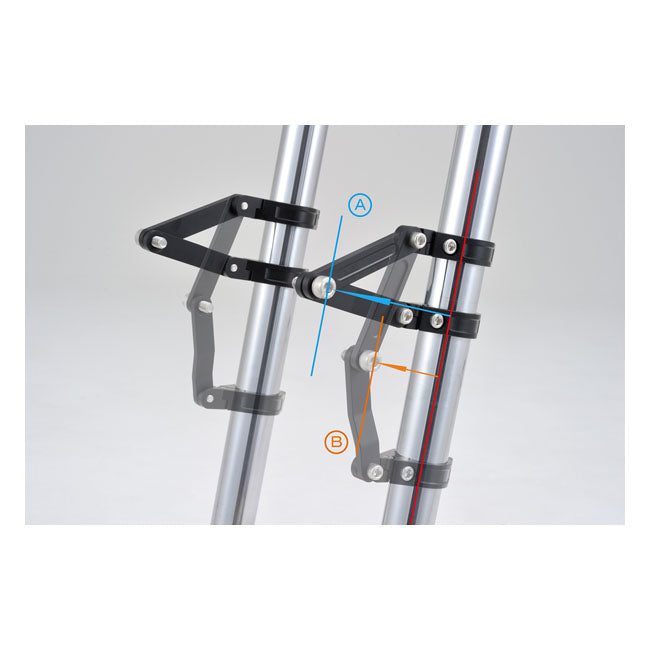 Daytona, Dual Axis Adjustable Headlamp Bracket. 35mm