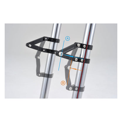 Daytona, Dual Axis Adjustable Headlamp Bracket. 35mm