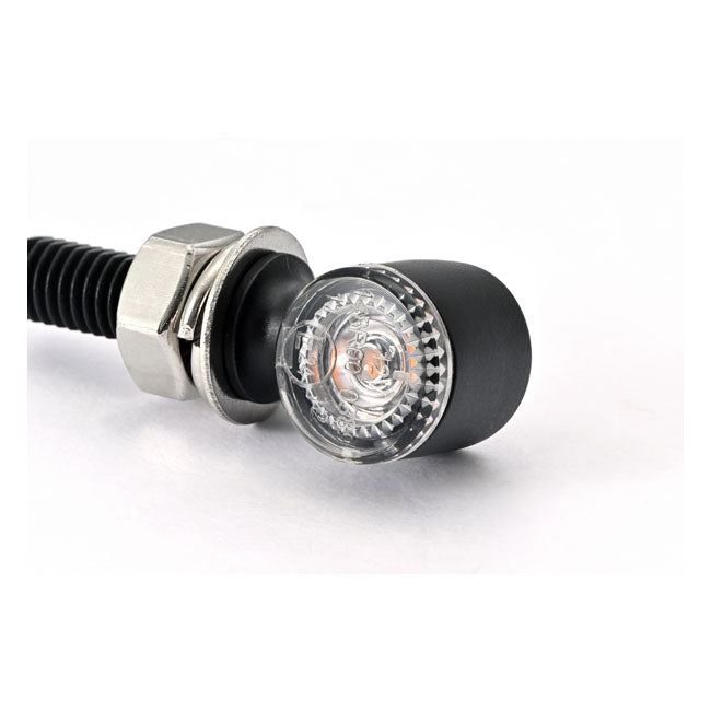 Daytona, D-Light Sol2 Mini Turn Signals. Clear Lens