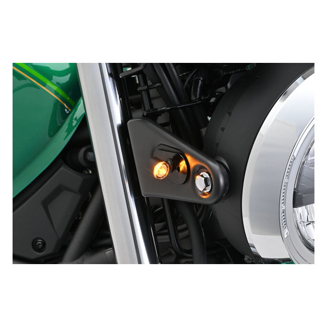 Daytona, D-Light Sol2 Mini Turn Signals. Clear Lens