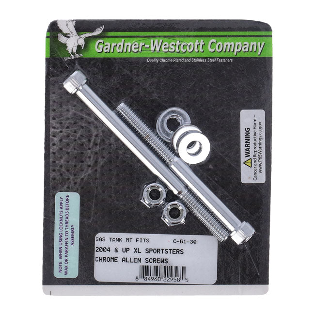 Gardner-Westcott, Gas Tank Mount Kit. Chrome Allen