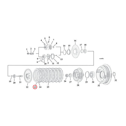 Alto, 90-22 Red Eagle Clutch Plate Set. Friction