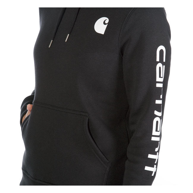 Carhartt Logo Sleeve Female Hoodie Black - Carhartt product image 3