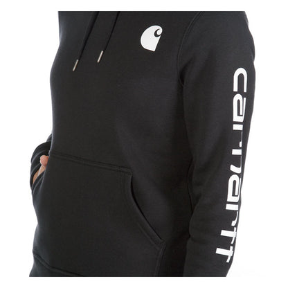 Carhartt Logo Sleeve Female Hoodie Black - Carhartt product image 3