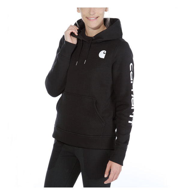 Carhartt Logo Sleeve Female Hoodie Black - Carhartt product image 6