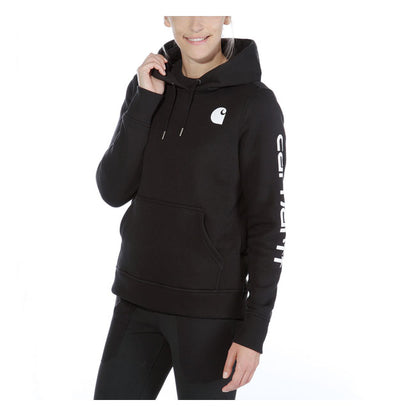 Carhartt Logo Sleeve Female Hoodie Black - Carhartt product image 6